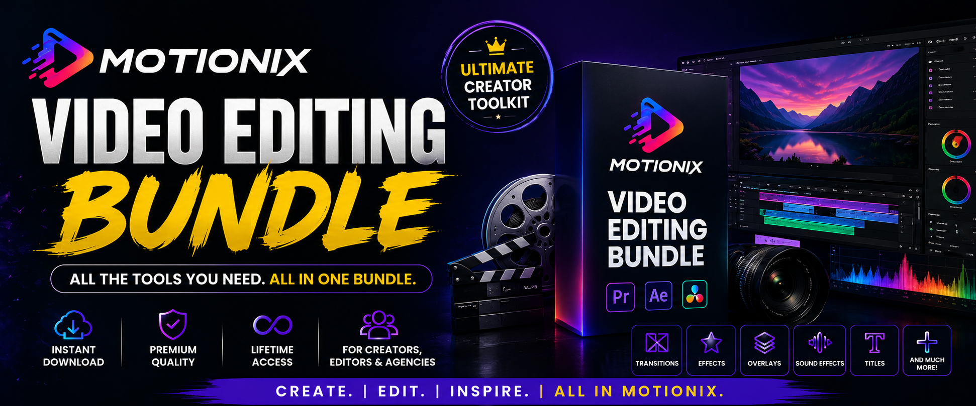 Motionix Video Editing Bundle — India's #1 Creator Toolkit
